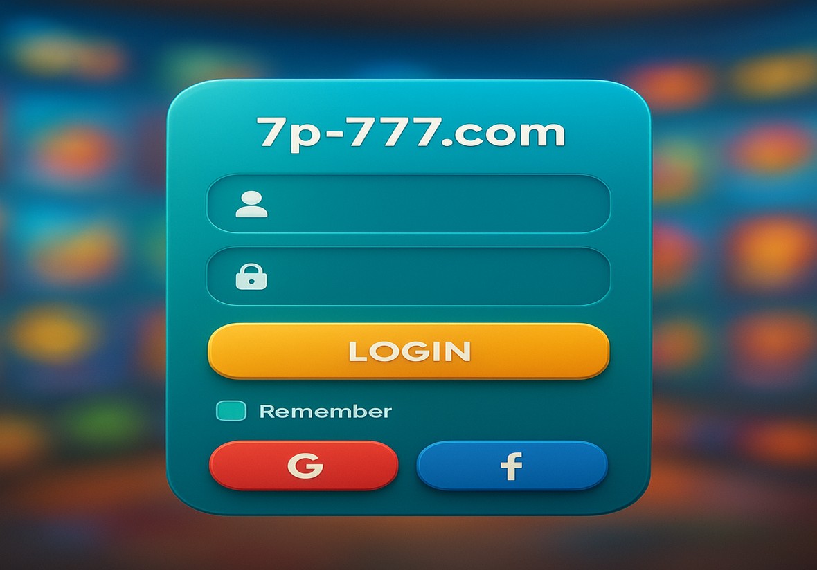 7P777 সাইন-ইন পৃষ্ঠা